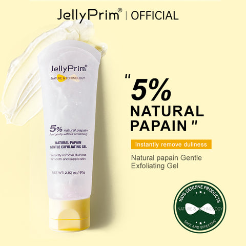 JellyPrim Papaya Exfoliating Gel Facial Removes Dead Skin Reduce Blackheads Whitening Peeling Gel