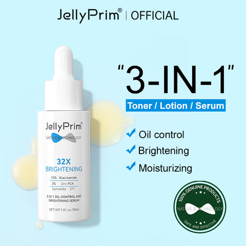 JellyPrim Toner+Lotion+Serum 3 In 1 Oil-Control And Brightening Serum gentle hydrating Skin Care