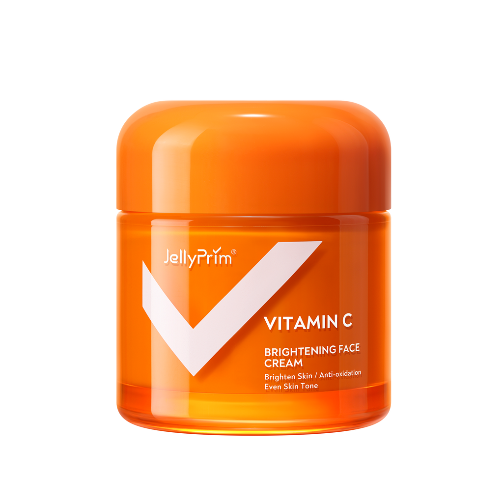 JellyPrim Vitamin C Whitening Face Cream Skin Care Moisturizer Anti Dark Spot Remover Skincare 45g