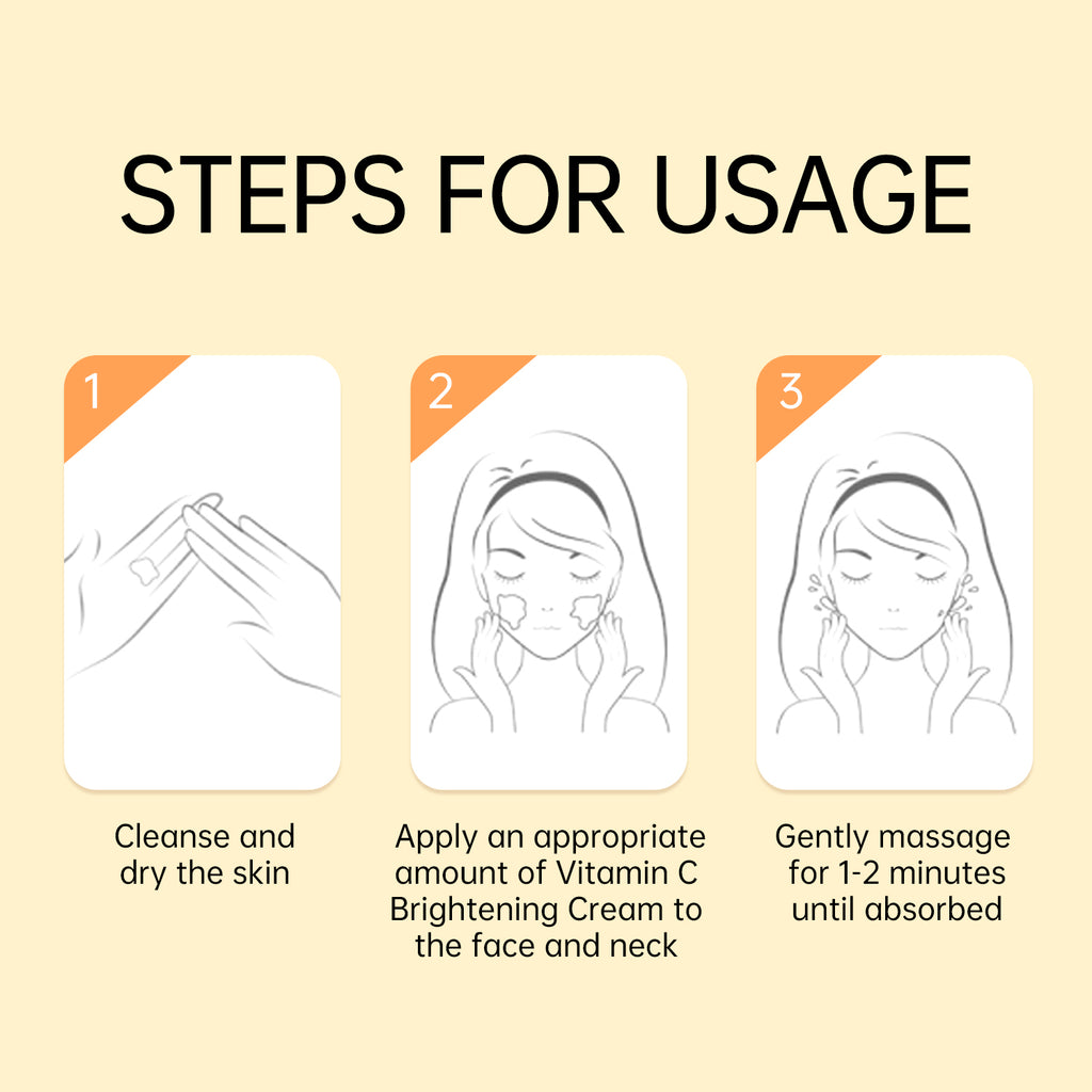 JellyPrim Vitamin C Whitening Face Cream Skin Care Moisturizer Anti Dark Spot Remover Skincare 45g