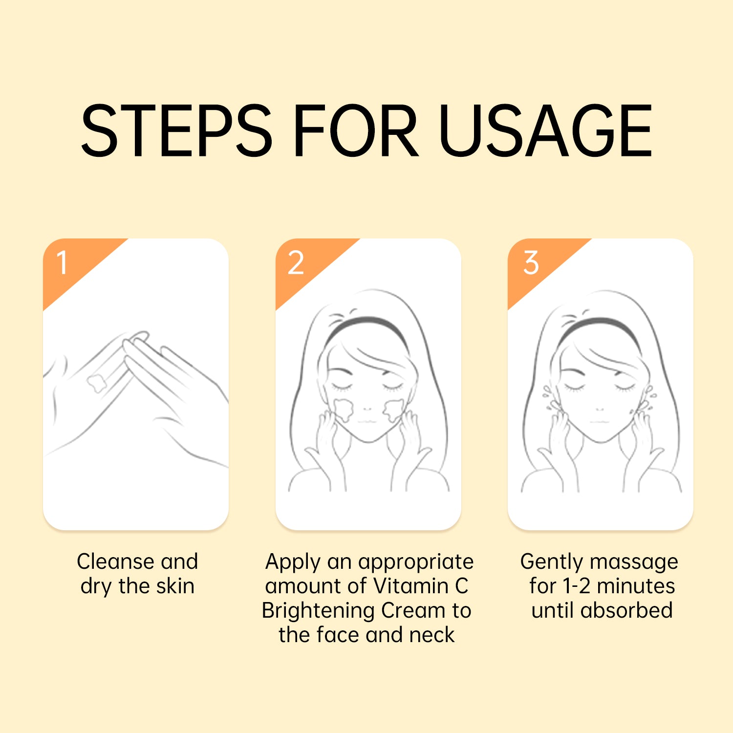 JellyPrim Vitamin C Whitening Face Cream Skin Care Moisturizer Anti Dark Spot Remover Skincare 45g