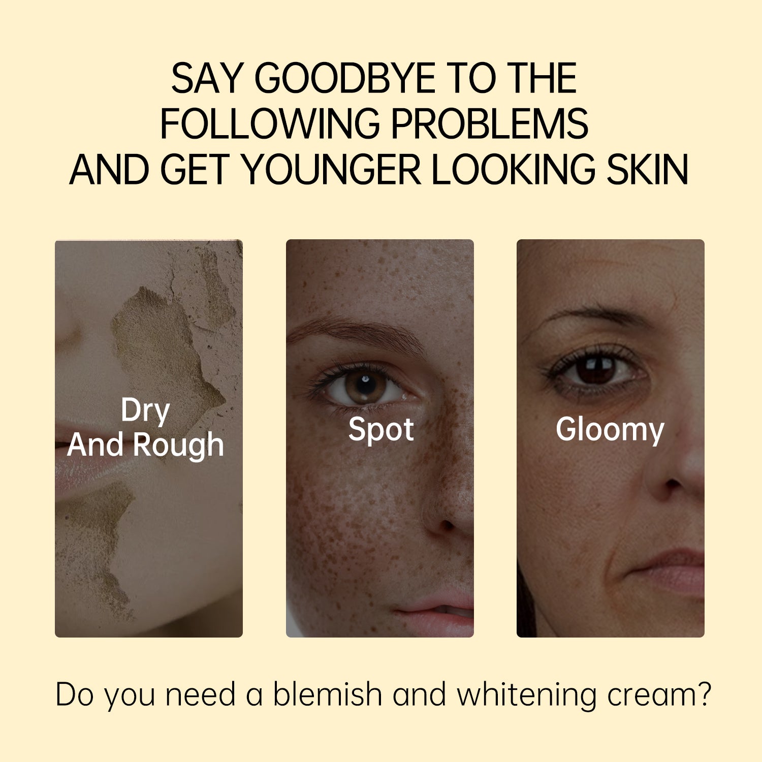 JellyPrim Vitamin C Whitening Face Cream Skin Care Moisturizer Anti Dark Spot Remover Skincare 45g